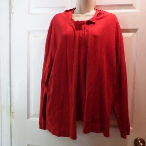 Women's 2 piece sweater set, Red, Size 22W/24W